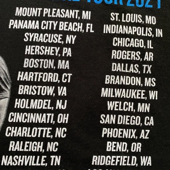 Luke Bryan Proud To Be Right Here Tour 2021 Graphic T-Shirt Size M Country Music - Picture 10 of 16